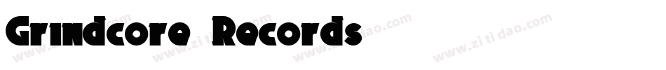 Grindcore Records字体转换